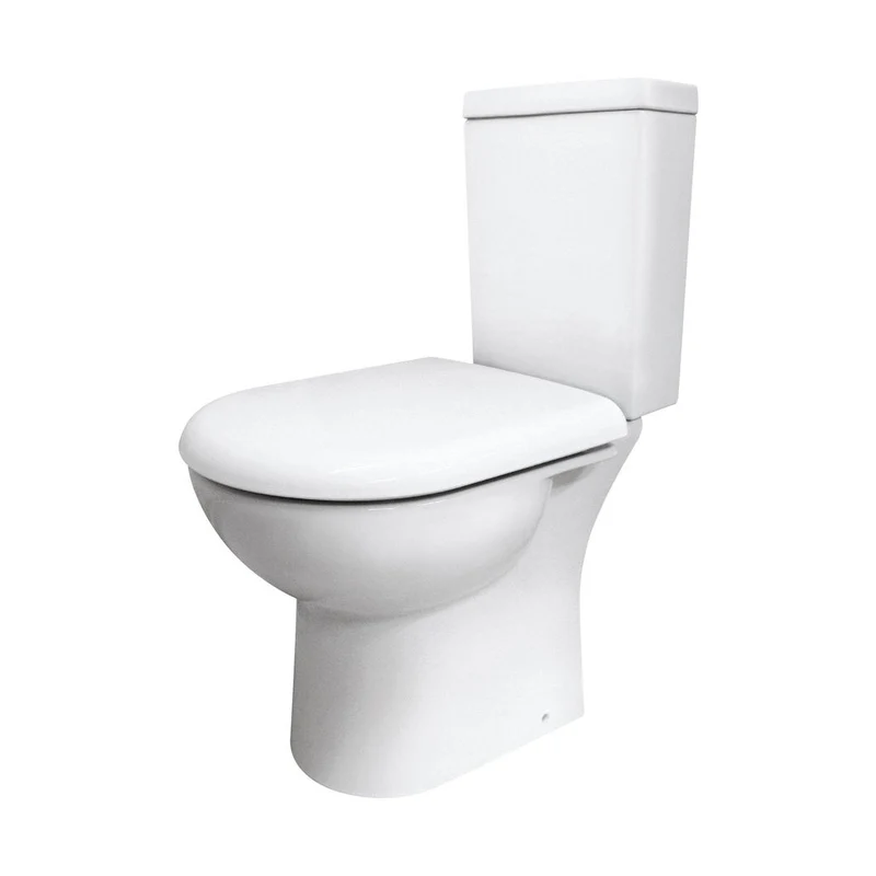 Nuie Provost Semi Flush To Wall Wc Contemporary White Vitreous China 805x360x620mm