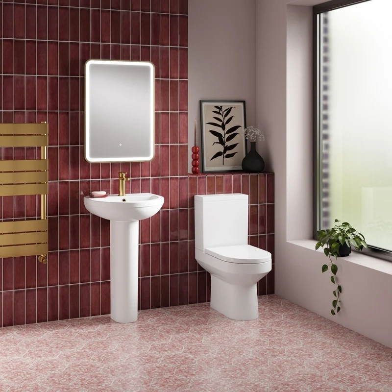 Nuie Harmony Pan & Cistern Contemporary White Vitreous China 800x380x625mm