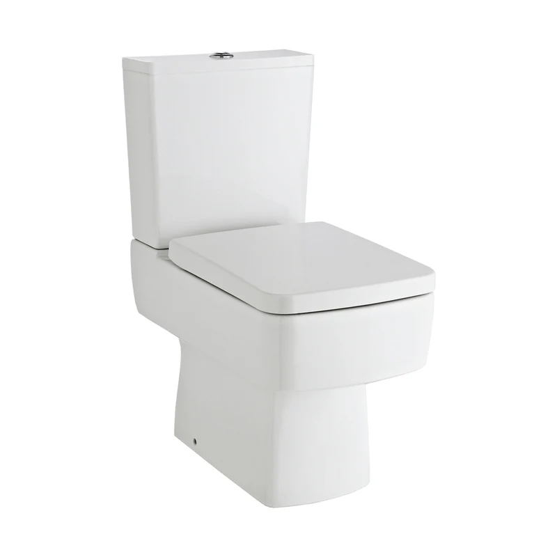 Nuie Bliss Semi Flush To Wall Wc Contemporary White Vitreous China 785x374x610mm