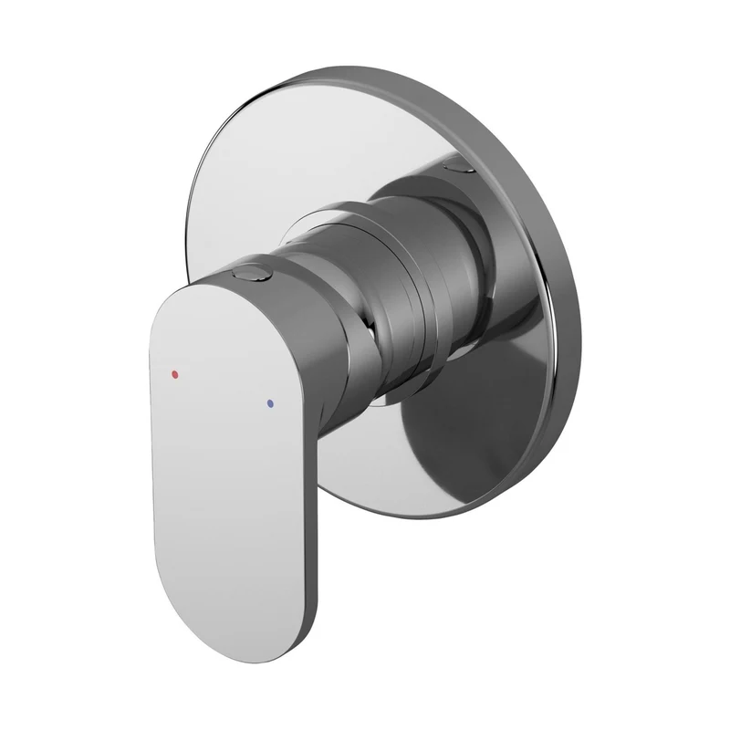 Nuie Binsey Manual Shower Valve Contemporary Chrome Brass ABS 110x110x113mm