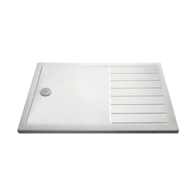 Hudson Reed Wetroom Trays Rectangular Walk-in Shower Tray 1700 X 700 Contemp White Acrylic Capped Abs Caco3 And Pu