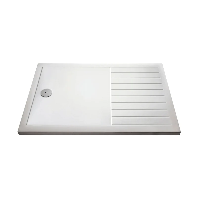 Hudson Reed Wetroom Trays Rectangular Walk-in Shower Tray 1400 X 900 Contemp White Acrylic Capped Abs Caco3 And Pu