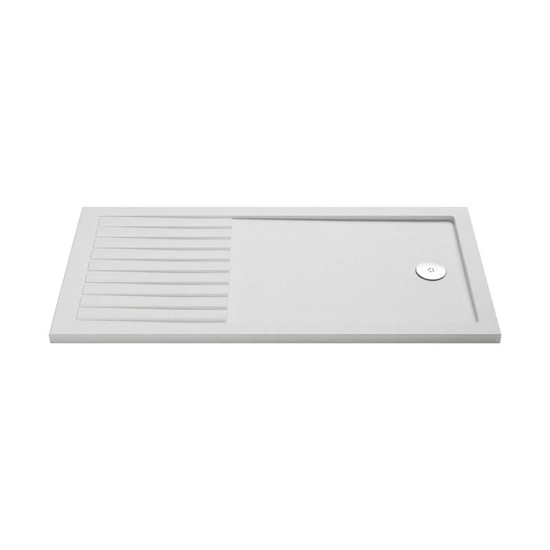 Hudson Reed Wetroom Trays Slip Resistant Rectangular Walk-in Shower Tray 1400 X 900mm Contemp White Acrylic Capped Abs Caco3 And Pu