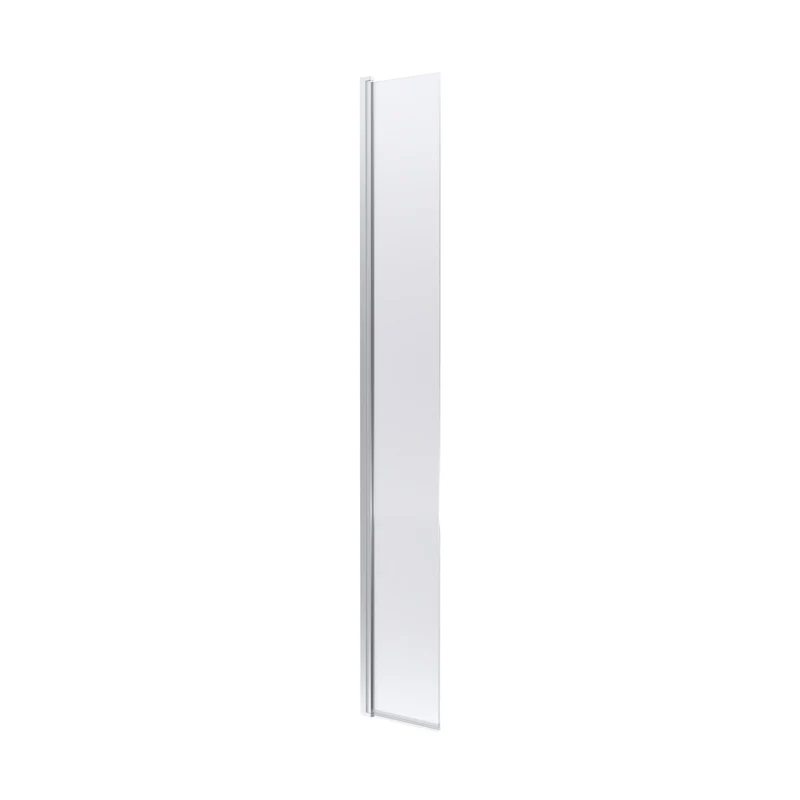 Hudson Reed Wetroom Screens 300mm Hinged Flipper Screen Contemp Chrome Aluminium 1950x322x27mm