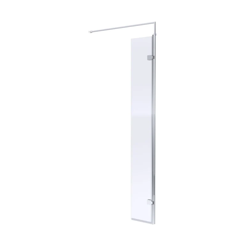 Hudson Reed Wetroom Screens Chrome Wetroom Swing Screen 300 X 1950mm Contemp Aluminium