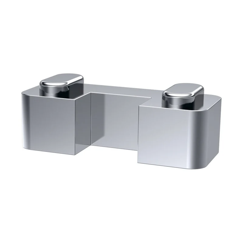 Hudson Reed Wetroom Accessories Chrome Wetroom Screen Support Foot Contemp Brass 10x24x9mm