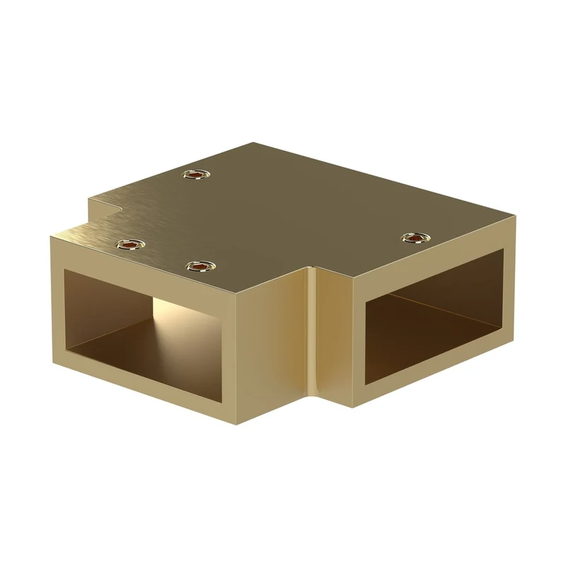 Hudson Reed Wetroom Accessories T-piece Contemp Brushed Brass Stainless Steel 19x53x53mm