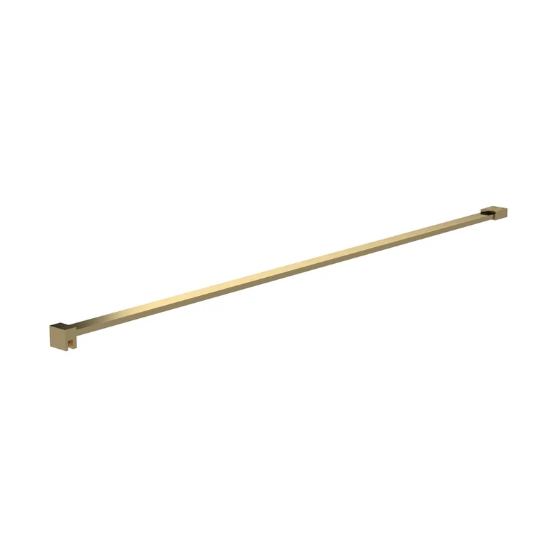 Hudson Reed Wetroom Accessories Flat Support Bar Contemp Brushed Brass Stainless Steel 36x37x1202mm