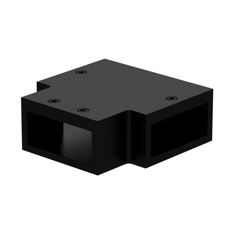 Hudson Reed Wetroom Accessories T-piece Contemp Matt Black Stainless Steel 19x53x53mm