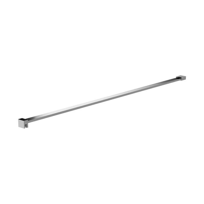 Hudson Reed Wetroom Accessories Flat Support Bar Contemp Chrome Stainless Steel 36x37x1202mm
