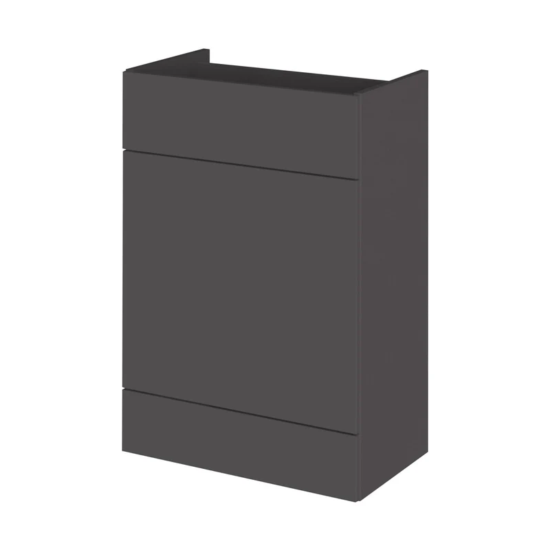Hudson Reed Fusion 600mm Wc Unit Contemp Gloss Grey MFC Painted Gloss 864x600x355mm