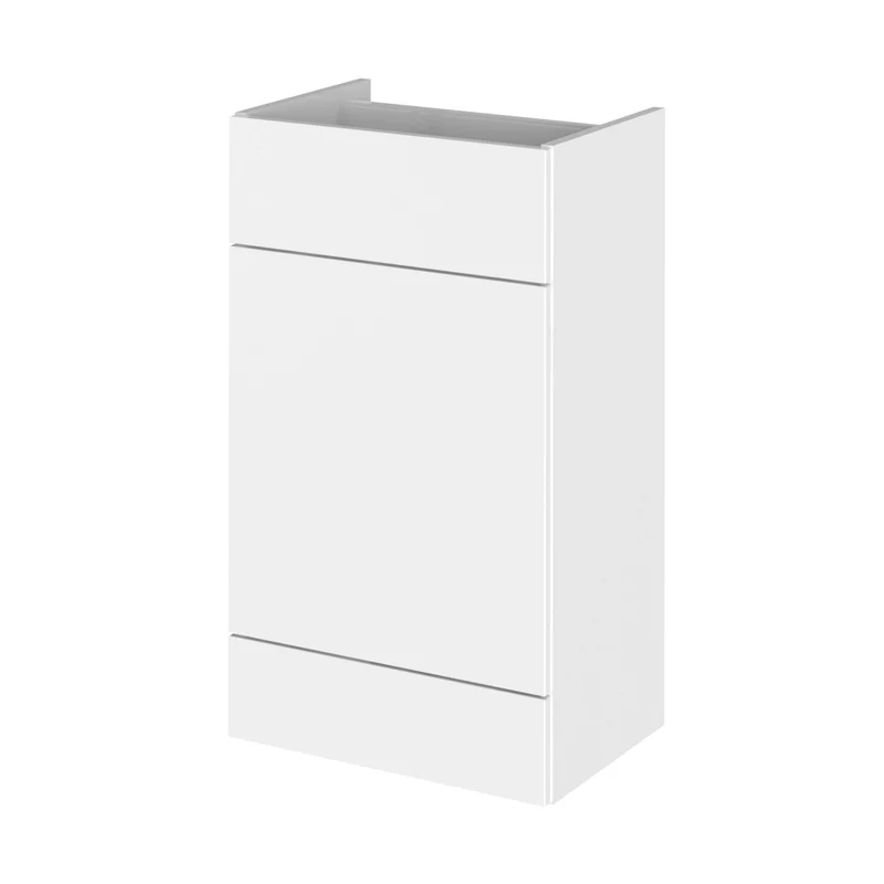Hudson Reed Fusion 500mm Wc Unit Contemp Gloss White MFC Painted Gloss 864x500x355mm