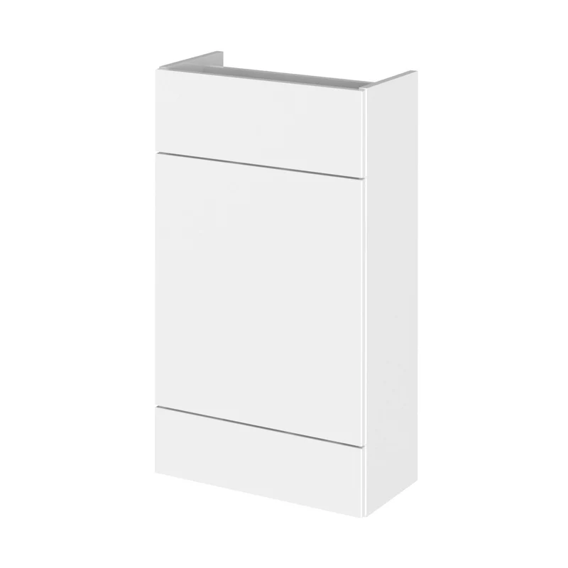 Hudson Reed Fusion 500mm Wc Unit - Compact Contemp Gloss White MFC Painted Gloss 864x500x255mm