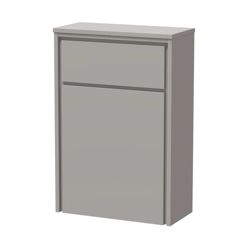 Hudson Reed Lille 550mm Wc Unit (255 Deep) Contemp Pebble Grey MFC Smooth Matt 818x550x255mm