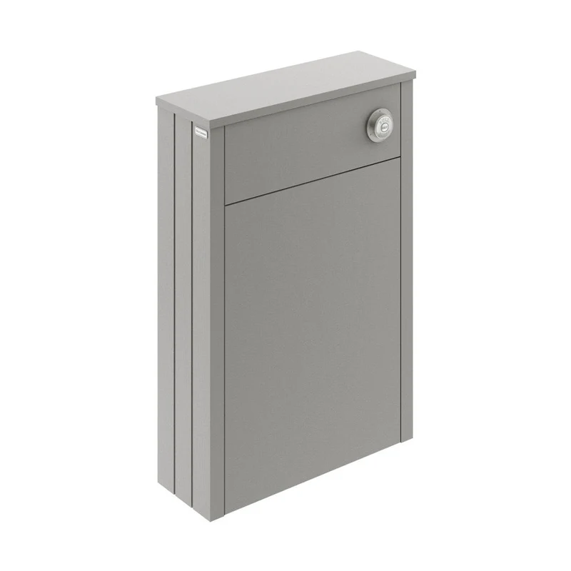Hudson Reed Old London 550mm Wc Unit Trad Storm Grey MDF Vinyl Textured Woodgrain 828x560x205mm
