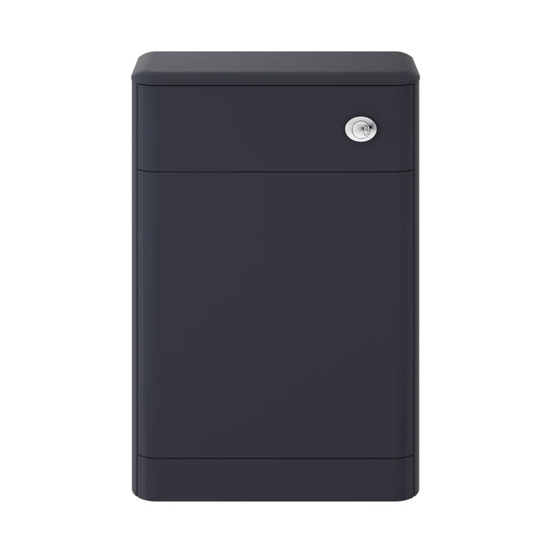 Hudson Reed Solar 550mm Wc Unit Contemp Indigo Blue MDF Vinyl Smooth Matt 800x550x200mm