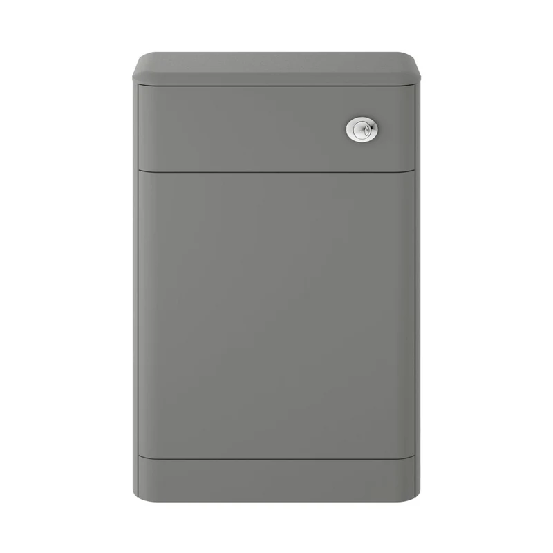 Hudson Reed Solar 550mm Wc Unit Contemp Cool Grey MDF Vinyl Smooth Matt 800x550x200mm