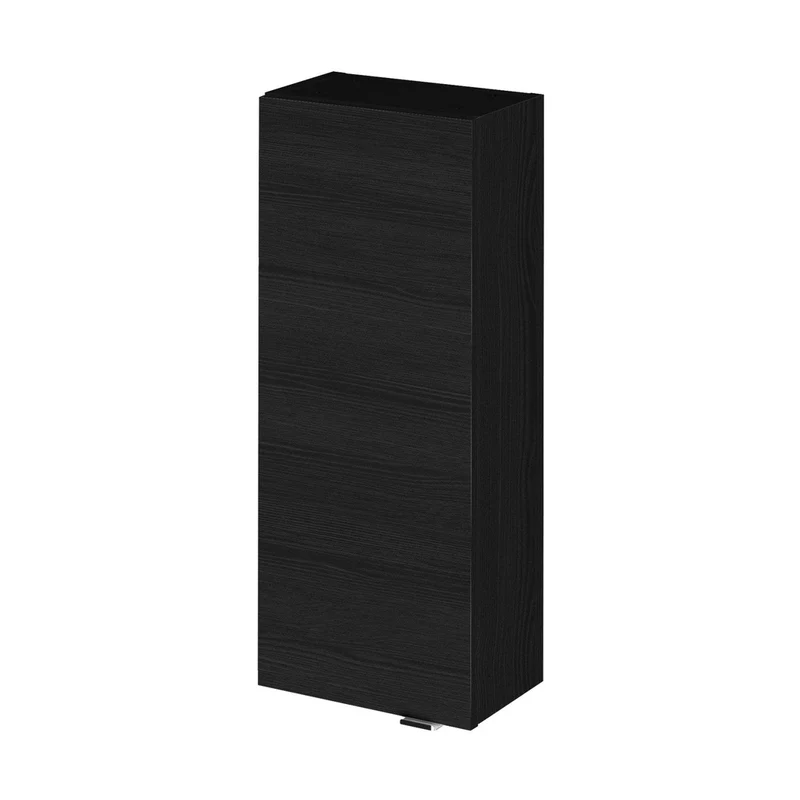 Hudson Reed Fusion 300mm Wall Unit Contemp Charcoal Black MFC Textured Woodgrain 700x300x180mm