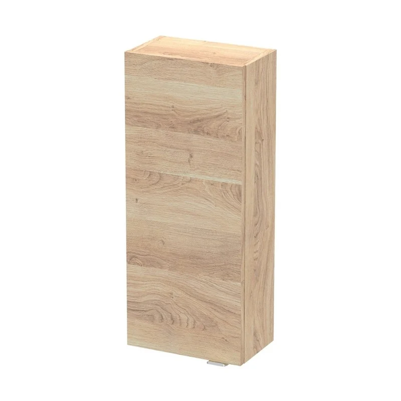 Hudson Reed Fusion 300mm Wall Unit Contemp Bleached Oak MFC Textured Woodgrain 700x300x180mm