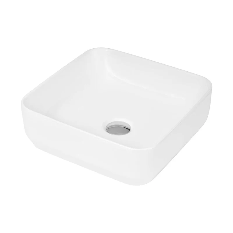 Hudson Reed Vessels Square Vessel Contemp White Vitreous China 120x365x365mm