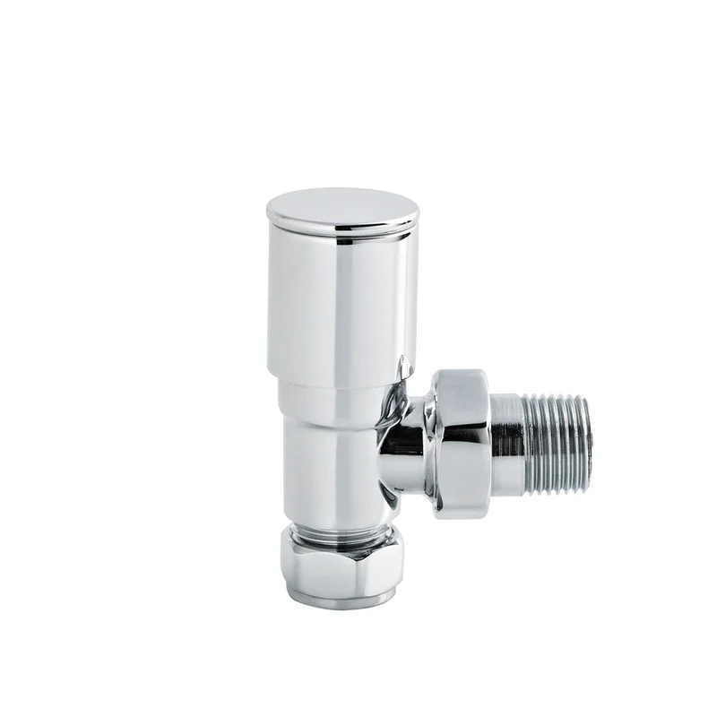 Hudson Reed Radiator Valves Angled Radiator Valve Pack (pairs) Contemp Chrome Steel 82x26x65mm
