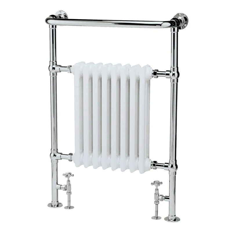 Hudson Reed Trad Column Radiators Harrow Trad Radiator Chrome/white Steel 963x673x230mm