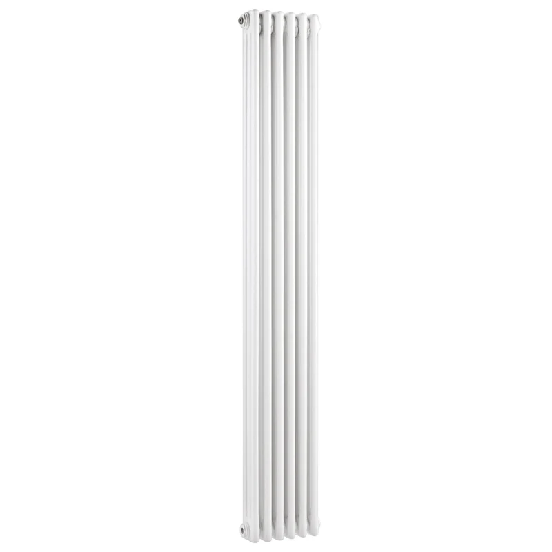 Hudson Reed Colosseum Triple Column Trad Radiator Contemp White Steel 1800x287x100mm