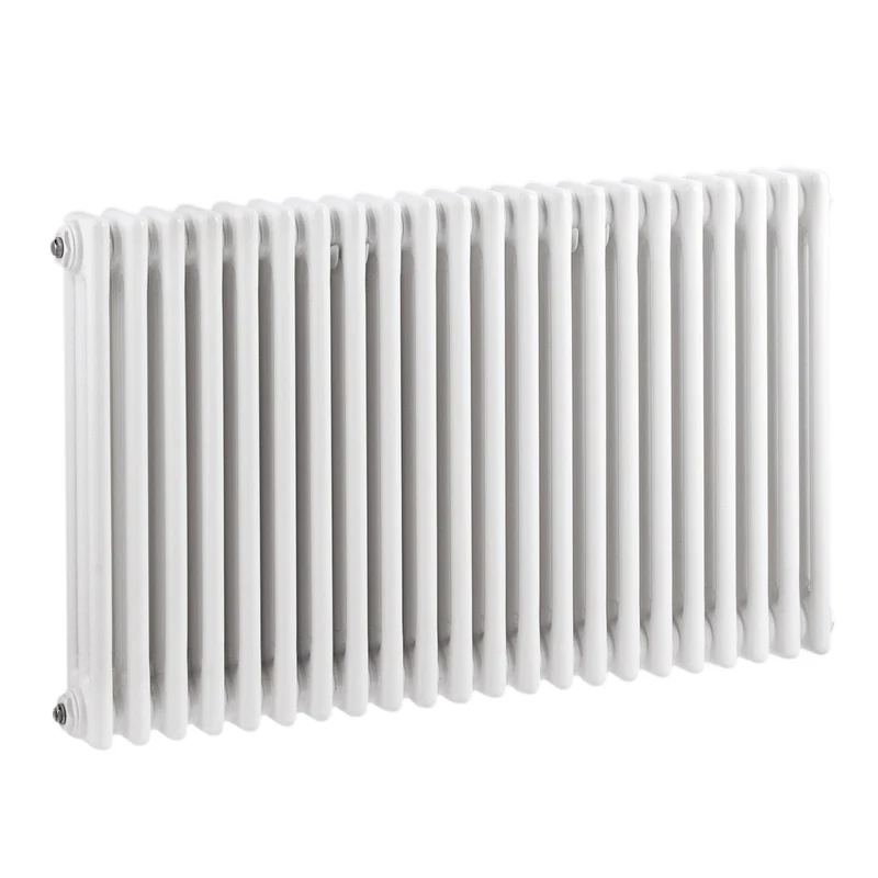Hudson Reed Colosseum Triple Column Trad Radiator Contemp White Steel 600x999x100mm