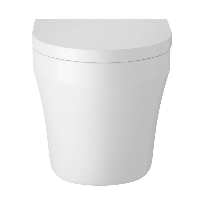 Hudson Reed Luna Back To Wall Pan & Seat Contemp Gloss White Vitreous China 445x350x555mm