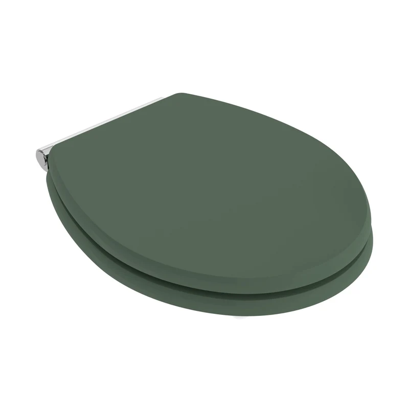 Hudson Reed Old London Carlton Toilet Seat Trad Hunter Green MDF Vinyl,zinc Alloy 60x350x451mm