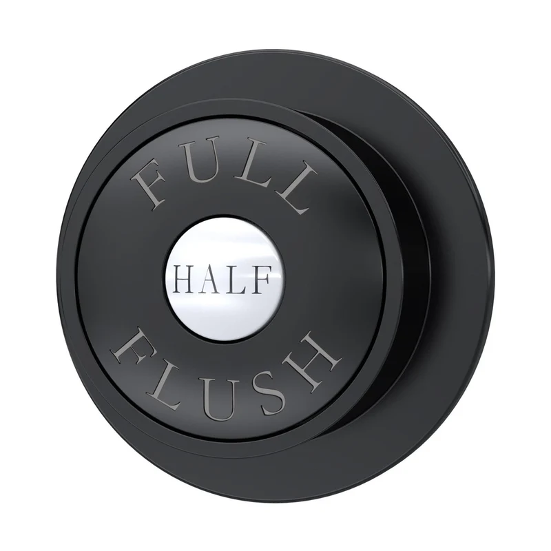 Hudson Reed Toilet Accessories Black Dual Flush Button Trad Abs 72x72x85mm