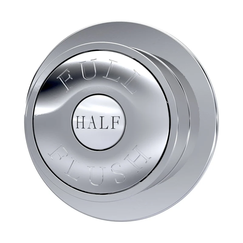Hudson Reed Toilet Accessories Chrome Dual Flush Button Trad Abs 72x72x85mm