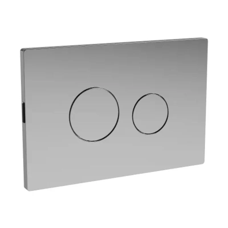 Hudson Reed Toilet Accessories Chrome Round Plate For Pneumatic Dual Flush Contemp Abs 70x70x99mm
