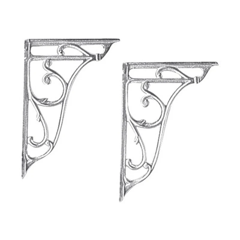 Hudson Reed Toilet Accessories Ornate Cistern Brackets Trad Chrome Brass 160x35x235mm