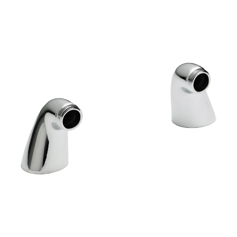Hudson Reed Tap Extras Inlet Leg Contemp Chrome Brass 55x45x85mm