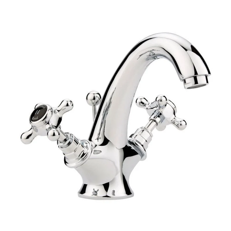 Hudson Reed Topaz Mono Basin Mixer Trad Chrome Brass 176x214x185mm - BC405HX