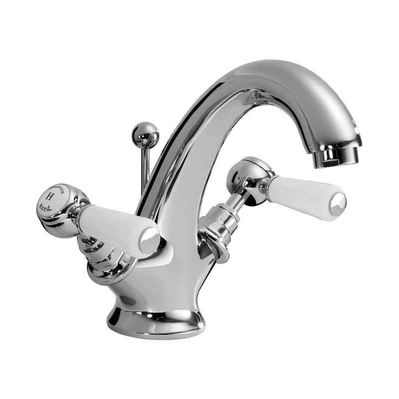 Hudson Reed Topaz Mono Basin Mixer Trad Chrome Brass 176x214x158mm - BC305HL