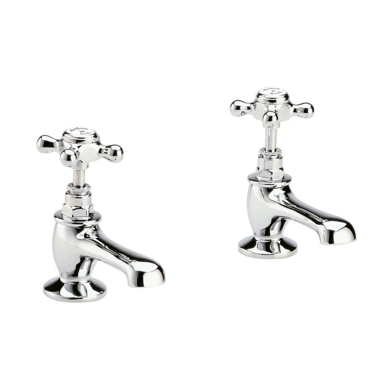 Hudson Reed Topaz Basin Taps Trad Chrome Brass 141x66x119mm - BC301HX