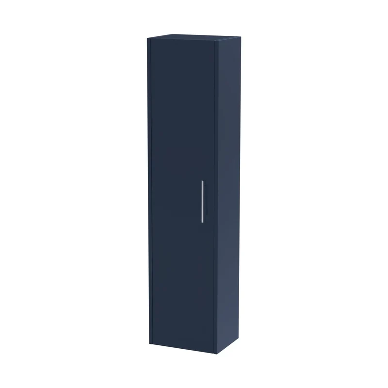 Hudson Reed Juno Wall Hung 350mm Tall Unit Contemp Indigo Blue MFC Painted Matt 1433x350x255mm