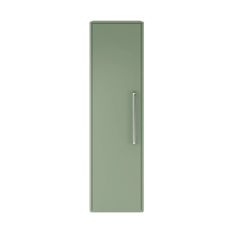 Hudson Reed Solar Wall Hung 350mm Tall Unit Contemp Fern Green MDF Vinyl Smooth Matt 1200x350x250mm