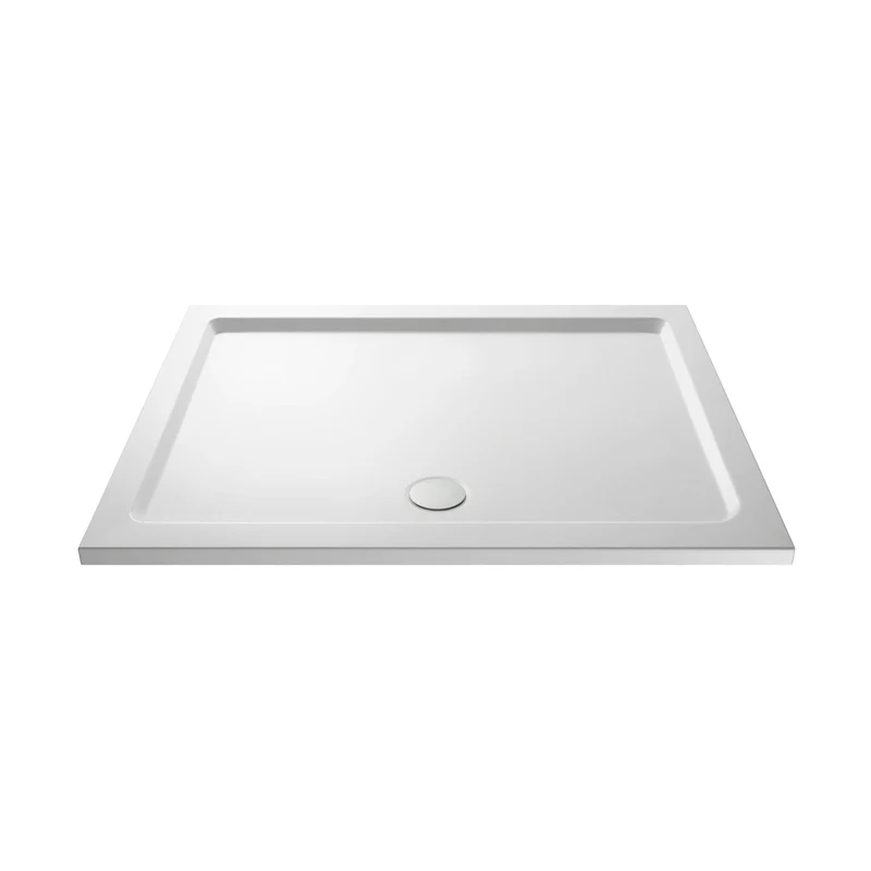 Hudson Reed Rectangular Trays Rectangular Shower Tray 1700 X 700mm Contemp White Acrylic Capped Abs Caco3 And Pu