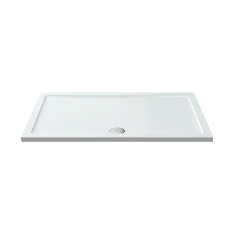 Hudson Reed Rectangular Trays Rectangular Shower Tray 1400 X 800mm Contemp White Acrylic Capped Abs Caco3 And Pu