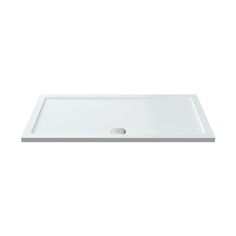 Hudson Reed Rectangular Trays Rectangular Shower Tray 1400 X 760mm Contemp White Acrylic Capped Abs Caco3 And Pu