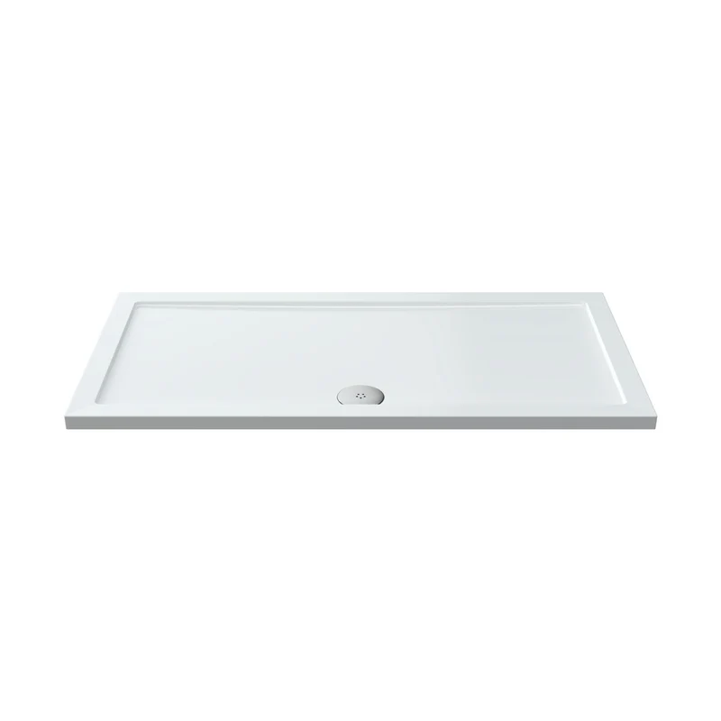 Hudson Reed Rectangular Trays Rectangular Shower Tray 1400 X 700mm Contemp White Acrylic Capped Abs Caco3 And Pu