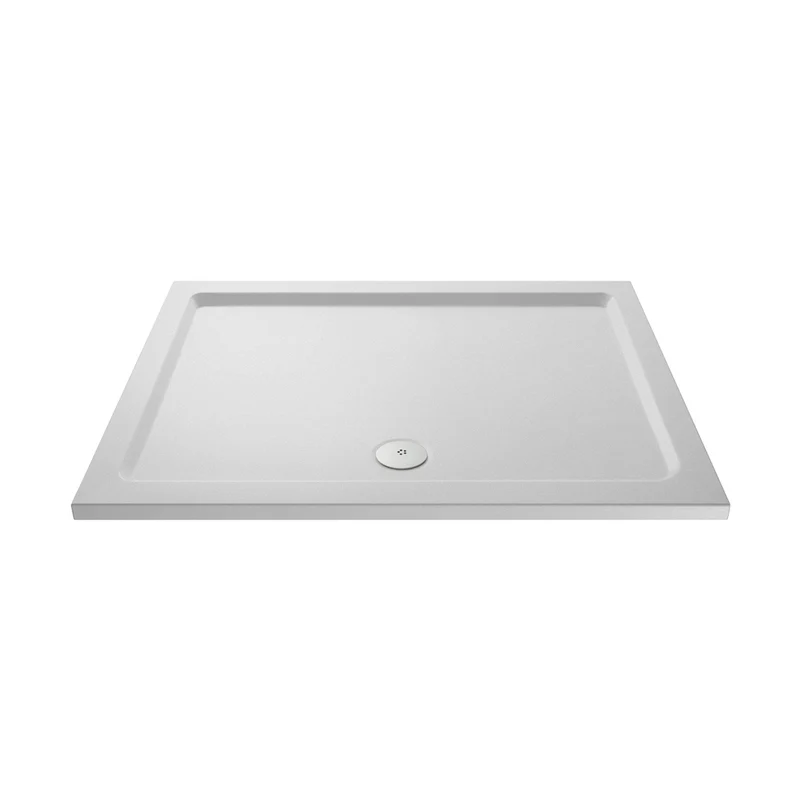 Hudson Reed Rectangular Trays Slip Resistant Rectangular Shower Tray 1400 X 700mm Contemp European White Acrylic Capped Abs Caco3 And Pu