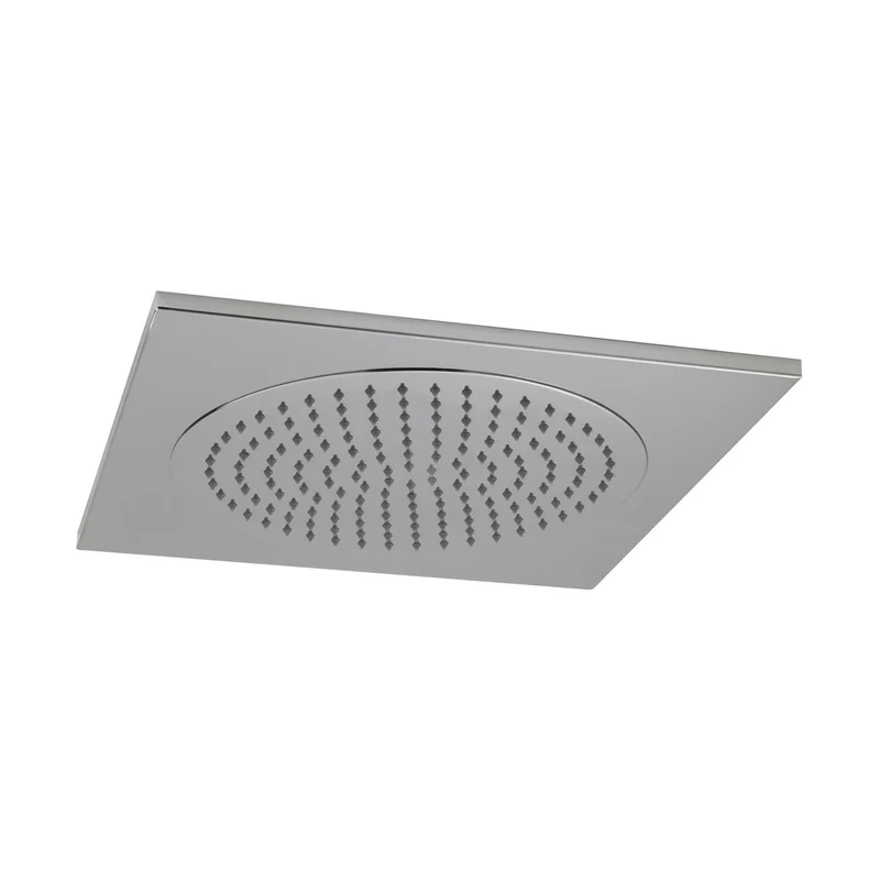 Hudson Reed Fixed Heads Ceiling Tile Fixed Head Contemp Chrome Stainless Steel 72x500x500mm