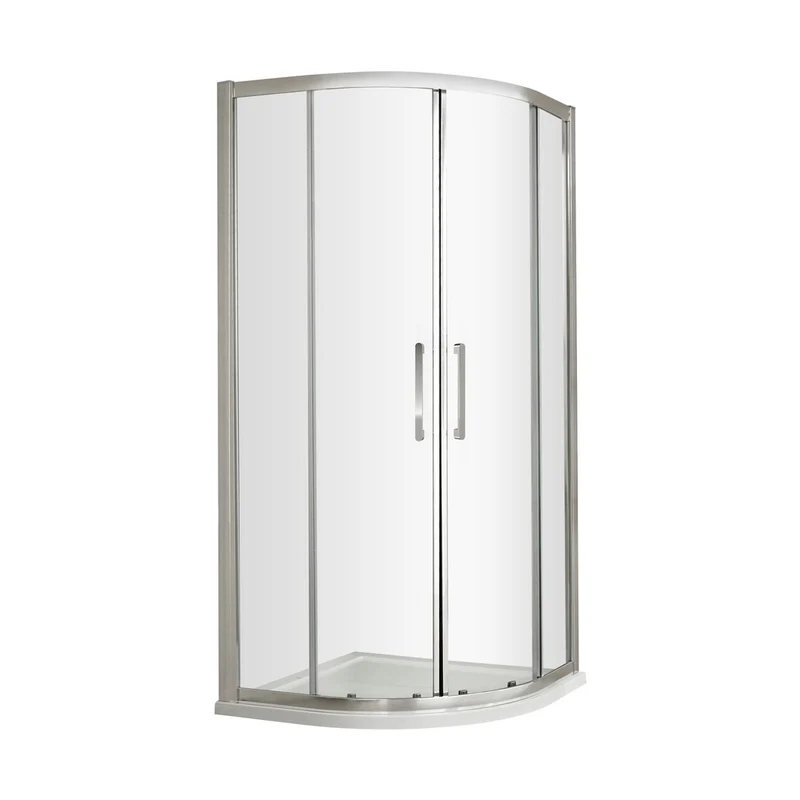 Hudson Reed Apex 1000mm Quadrant Contemp Chrome Aluminium,metal 1900x980x980mm - M1000QH4