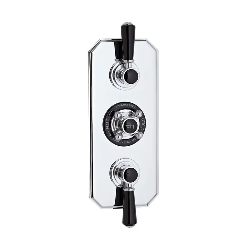 Hudson Reed Topaz Triple Concealed Shower Valve With Diverter Trad Chrome Brass Abs 320x120x135mm - BTSVT005