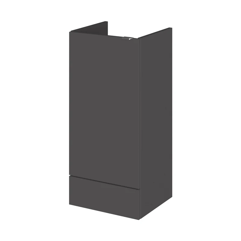 Hudson Reed Fusion 400mm Base Unit Contemp Gloss Grey MFC Painted Gloss 864x400x355mm