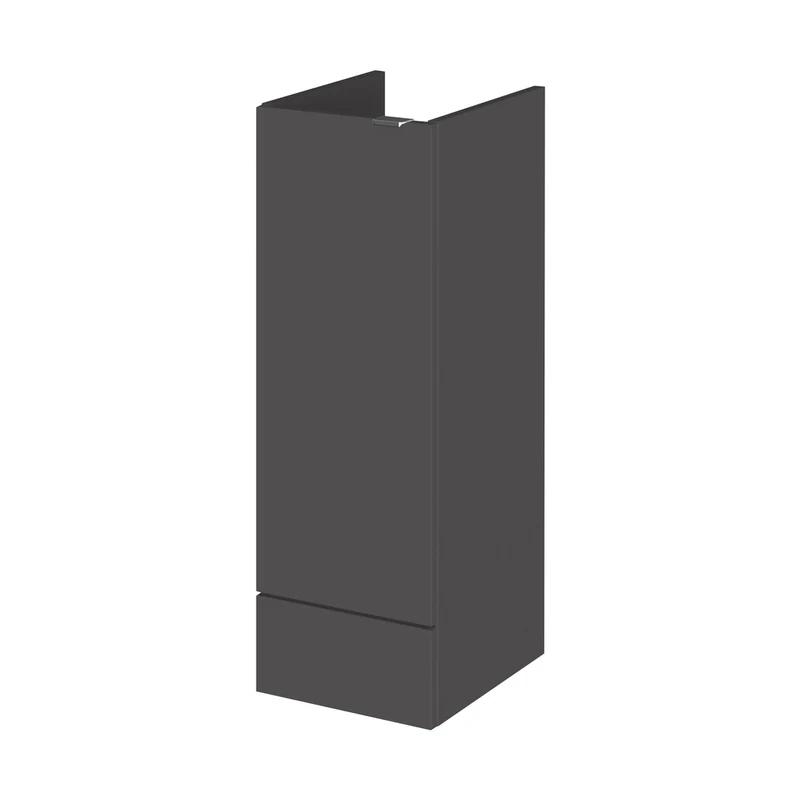 Hudson Reed Fusion 300mm Base Unit Contemp Gloss Grey MFC Painted Gloss 864x300x355mm